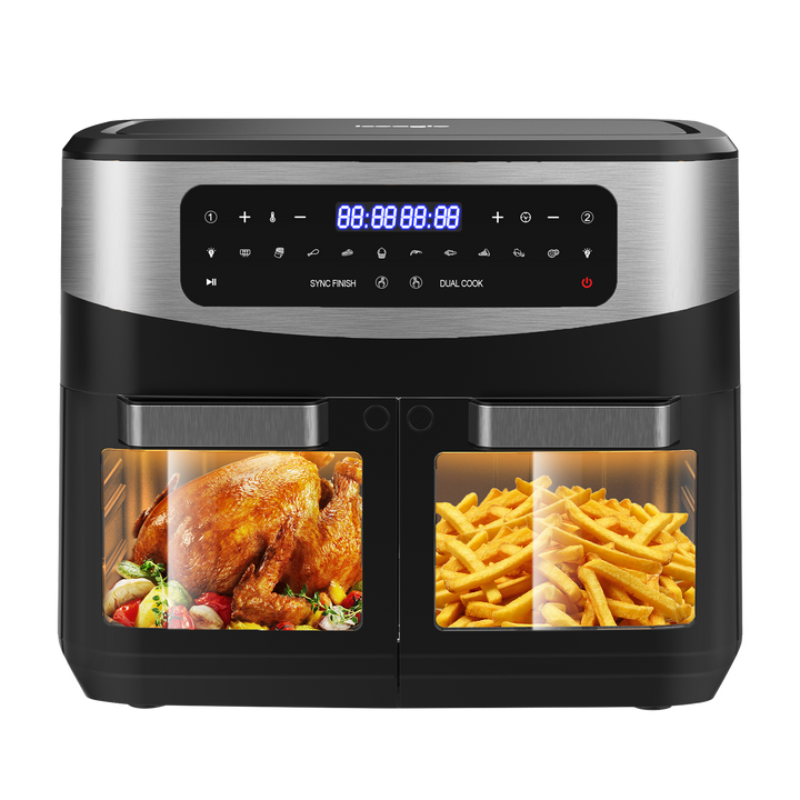 Iceagle Double Zone Friteuse sans Huile KDF5511D 12L