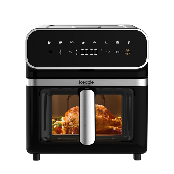 Iceagle Friteuse Sans Huile 6.7L 2200W Air Fryer avec Double Chauffage
