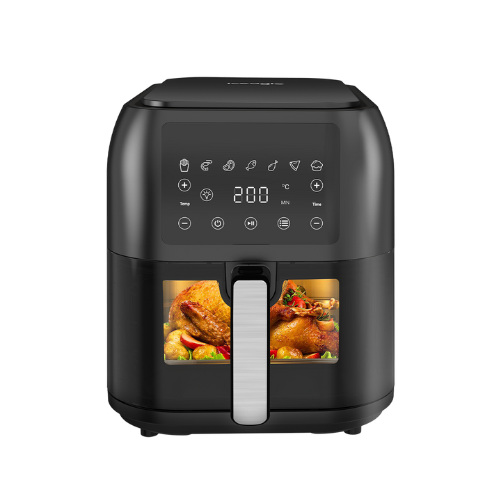 Iceagle Friteuse à Air Sans Huile 8.5L XXL Air Fryer avec Grande Fenêtre