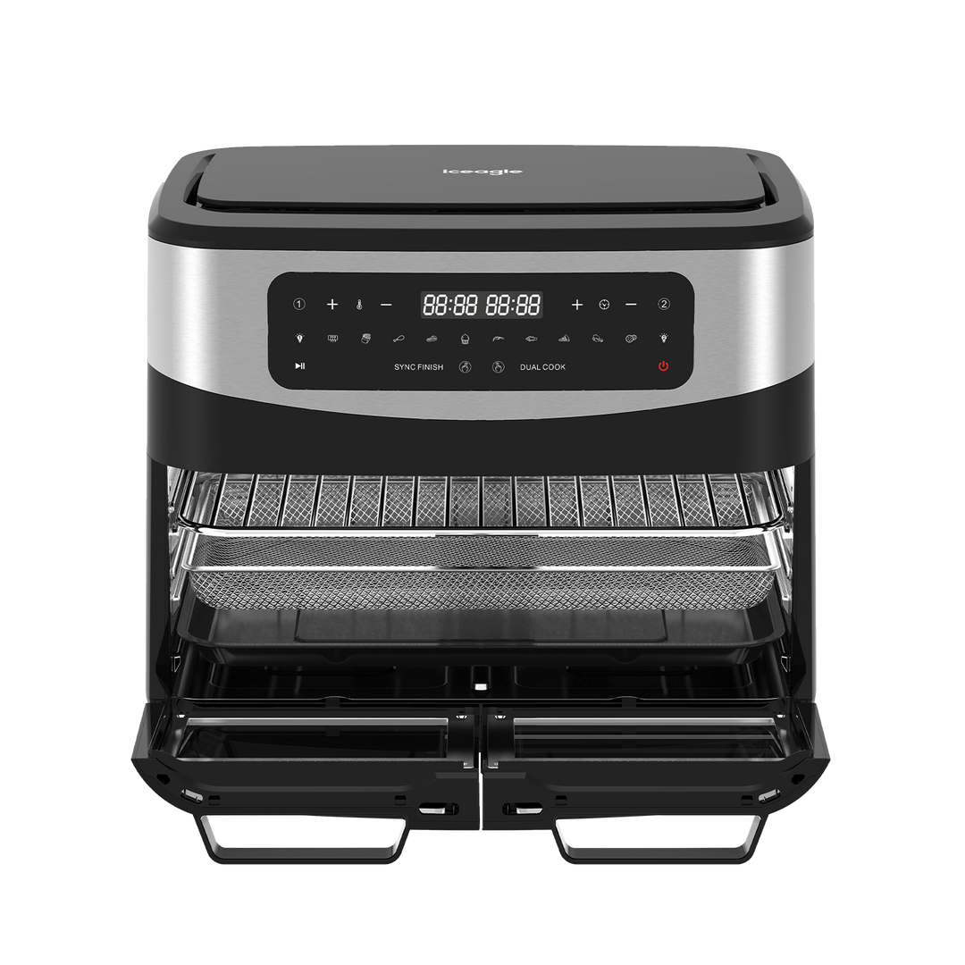 Iceagle Double Zone Friteuse sans Huile KDF5511D 12L