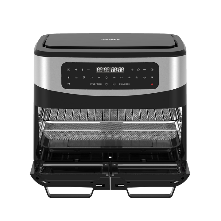 Iceagle Double Zone Friteuse sans Huile KDF5511D 12L