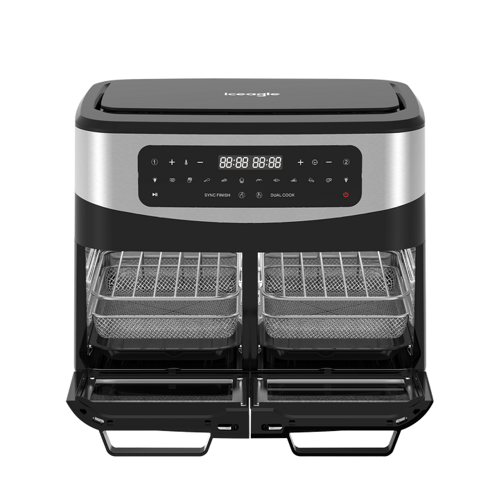 Iceagle Double Zone Friteuse sans Huile KDF5511D 12L