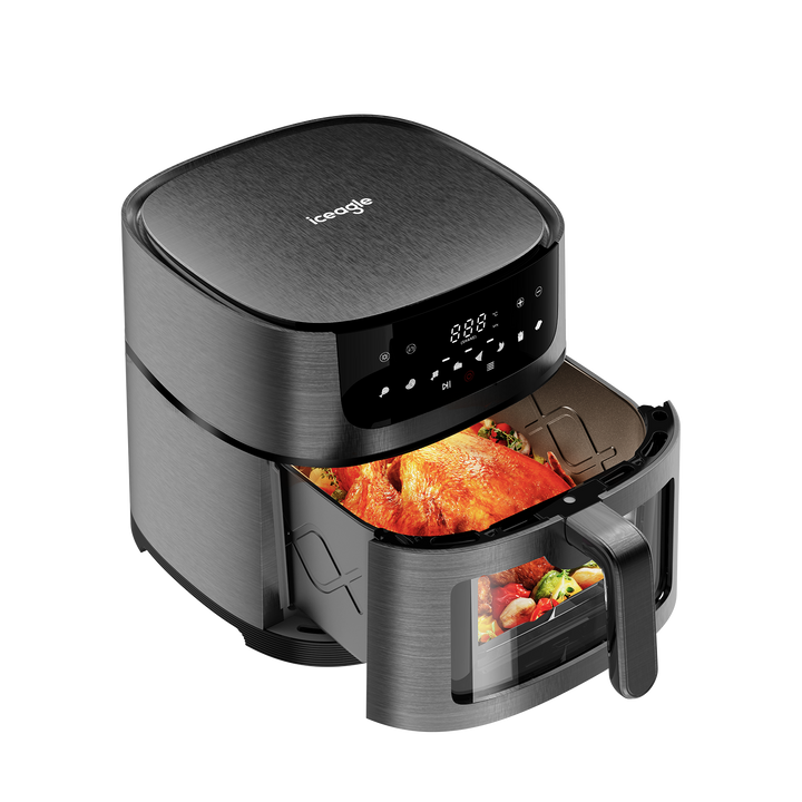 Iceagle Friteuse Sans Huile 9L XXL 1800W Friteuse à Air Chaud ZE8007