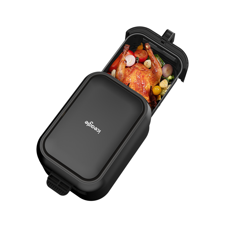 Iceagle Friteuse à Air Sans Huile 8.5L XXL Air Fryer avec Grande Fenêtre
