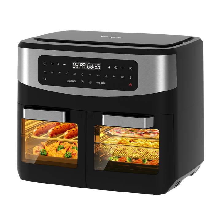 Iceagle Double Zone Friteuse sans Huile KDF5511D 12L