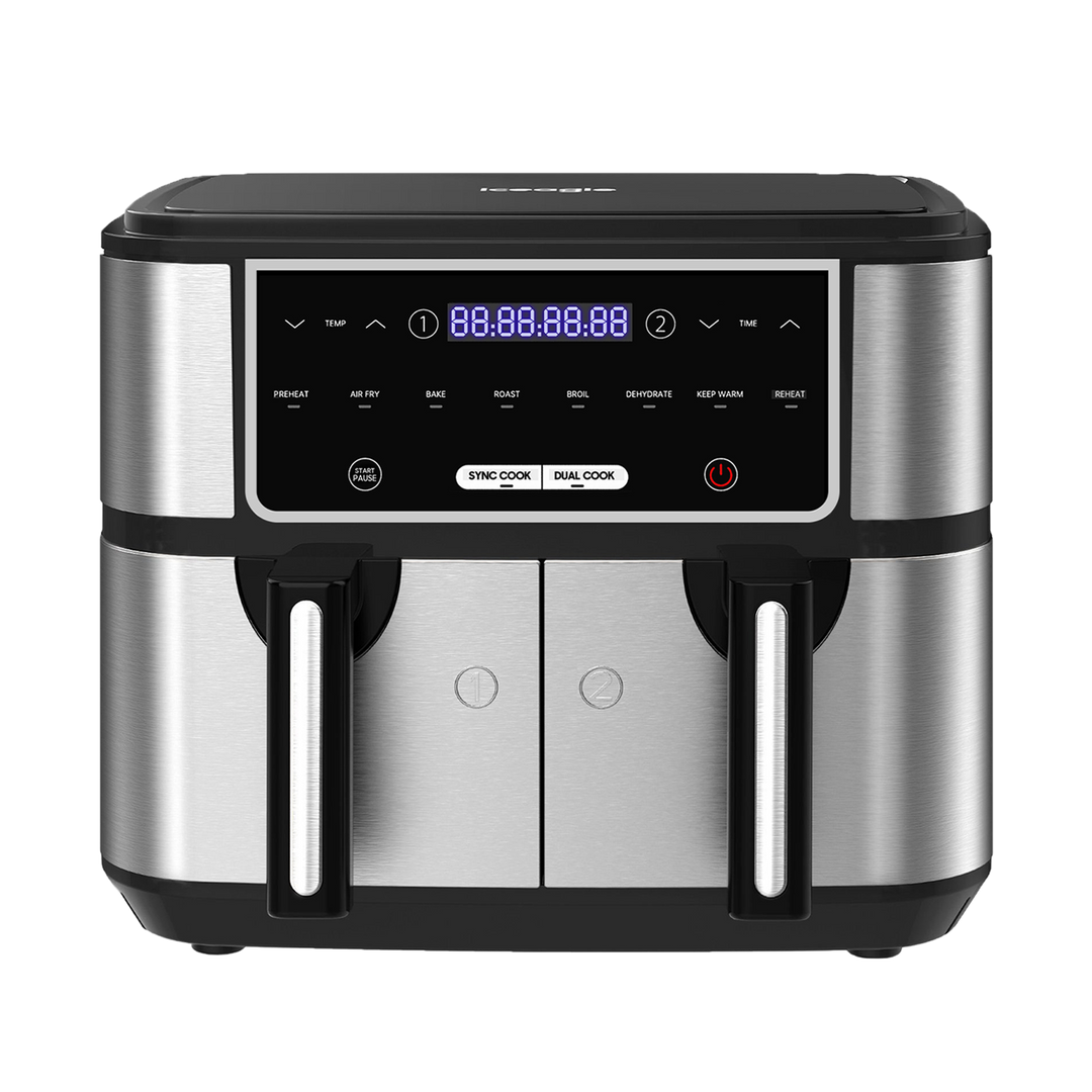 Iceagle Double zone Friteuse à air chaud AF5515D 10L 2600W