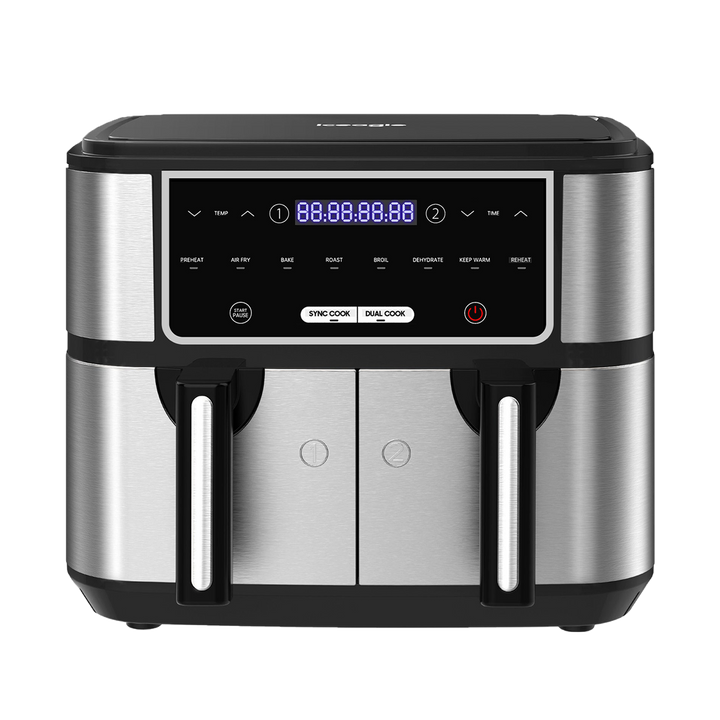 Iceagle Double zone Friteuse à air chaud AF5515D 10L 2600W