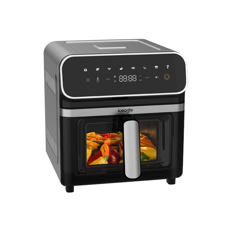 Iceagle Friteuse Sans Huile 6.7L 2200W Air Fryer avec Double Chauffage