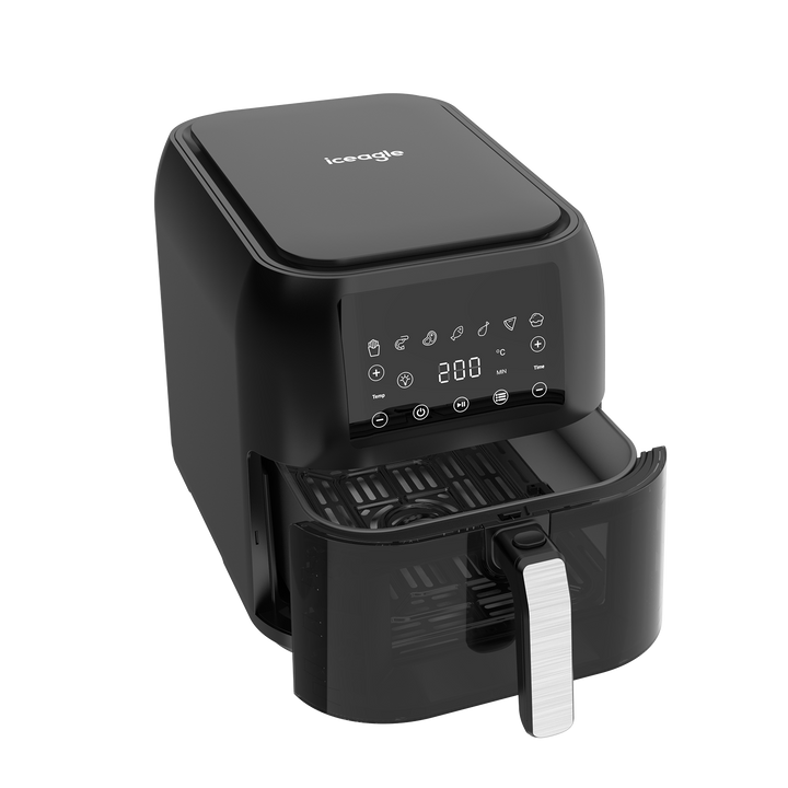Iceagle Friteuse à Air Sans Huile 8.5L XXL Air Fryer avec Grande Fenêtre