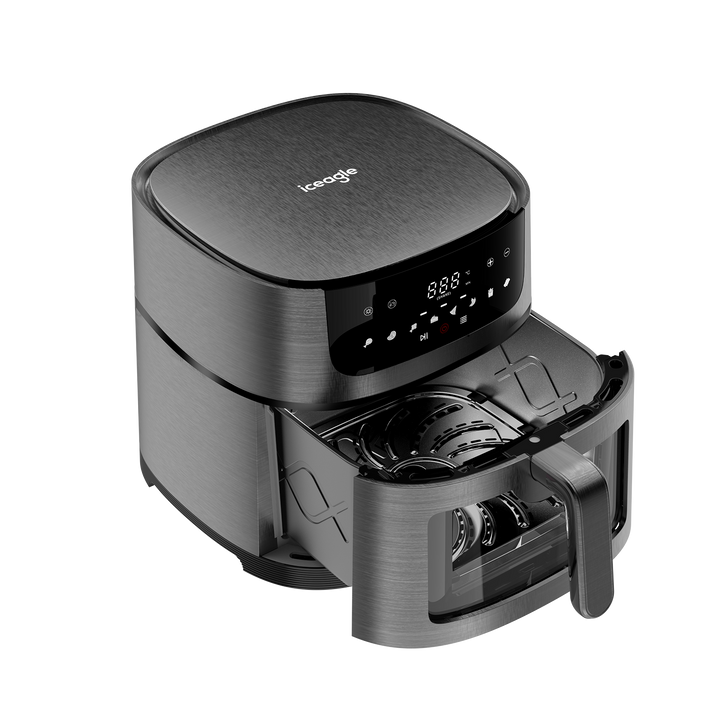 Iceagle Friteuse Sans Huile 9L XXL 1800W Friteuse à Air Chaud ZE8007