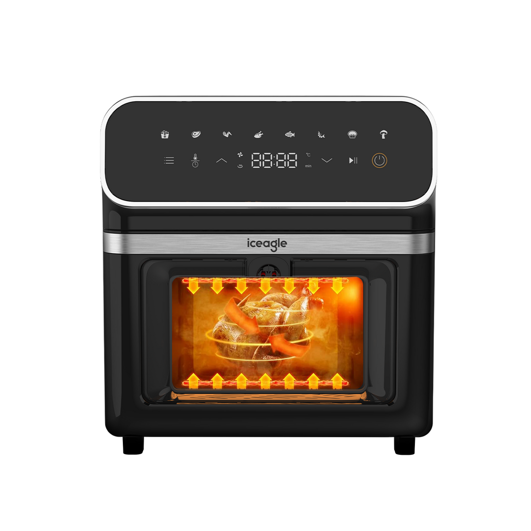 Iceagle Friteuse Sans Huile 6.7L 2200W Air Fryer avec Double Chauffage