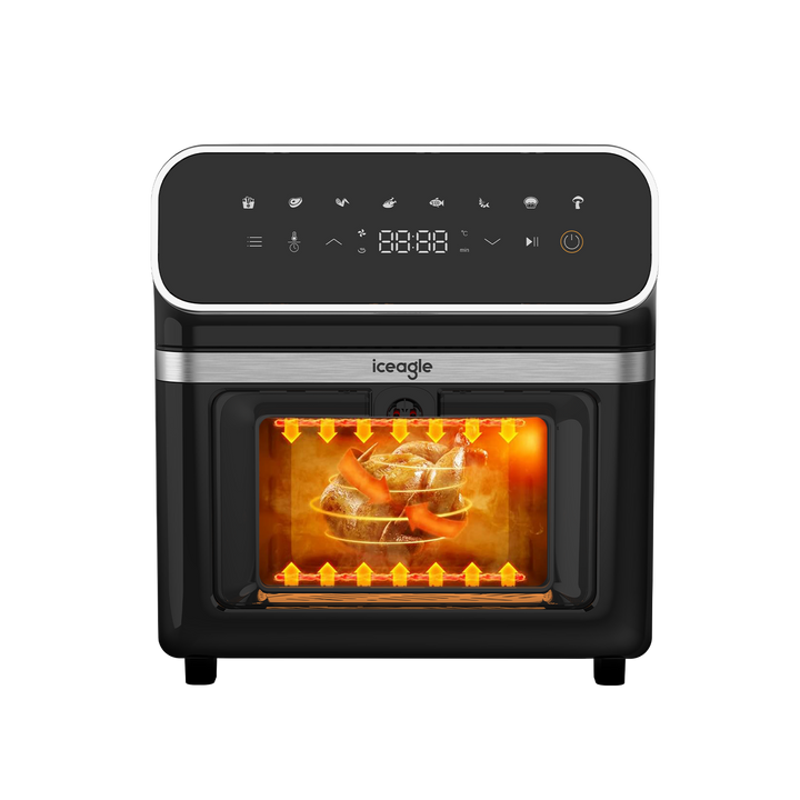 Iceagle Friteuse Sans Huile 6.7L 2200W Air Fryer avec Double Chauffage