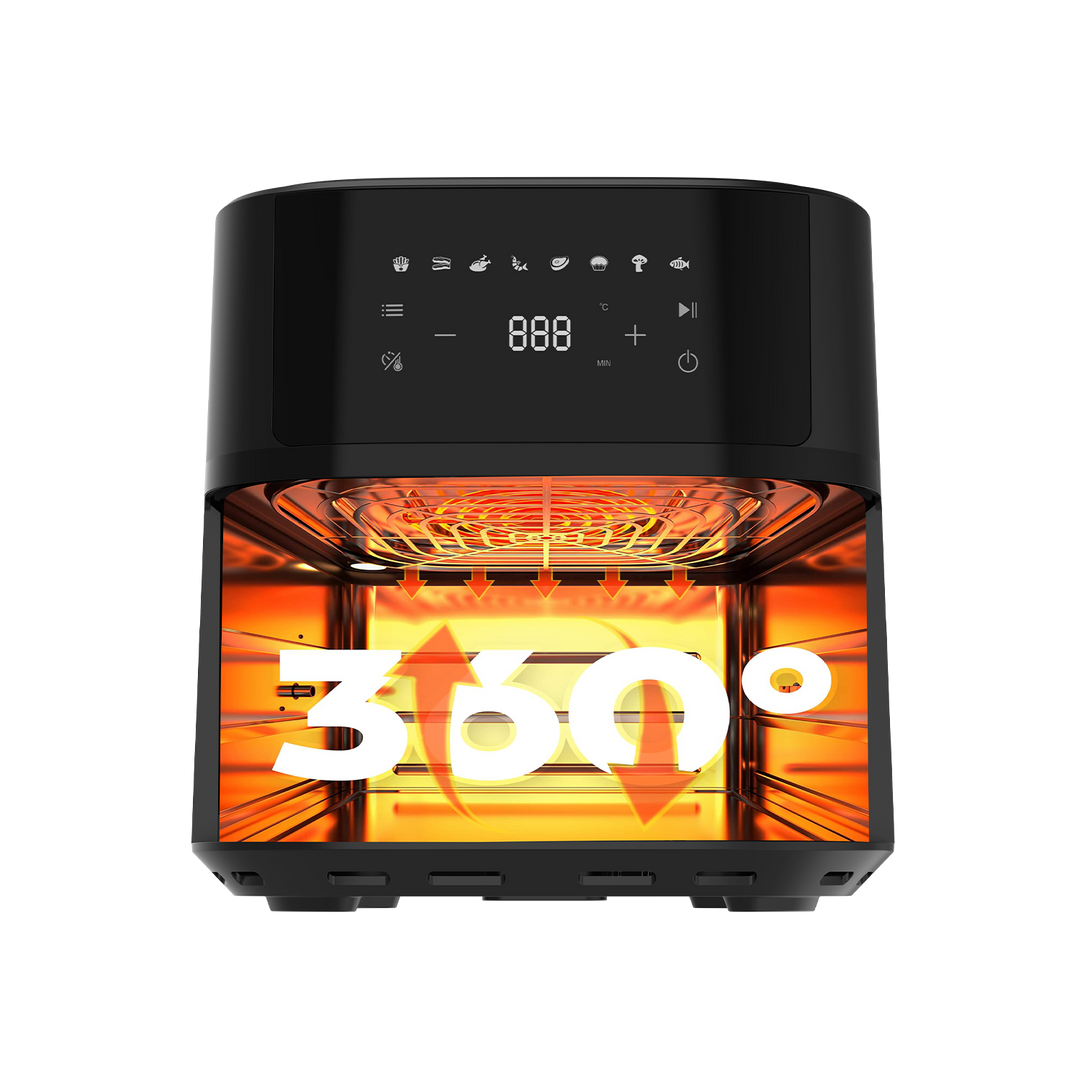 Iceagle Friteuse sans Huile 6,5L Air Fryer 1700 W Friteuse à Air Chaud