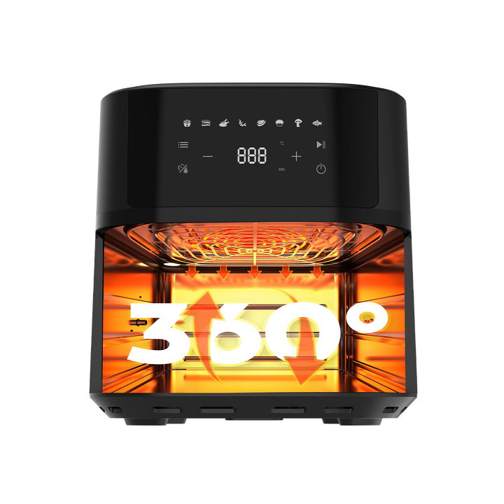 Iceagle Friteuse sans Huile 6,5L Air Fryer 1700 W Friteuse à Air Chaud
