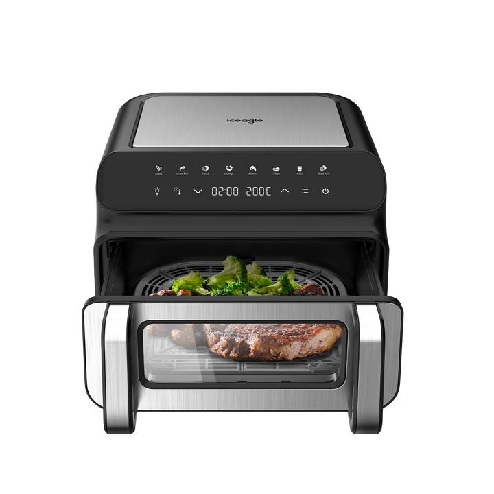 Iceagle Friteuse Sans Huile AGT10001A 10L, Noir