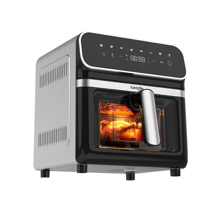 Iceagle Friteuse Sans Huile 6.7L 2200W Air Fryer avec Double Chauffage