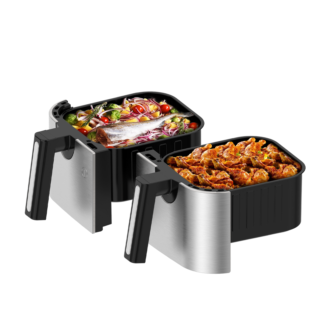 Iceagle Double zone Friteuse à air chaud AF5515D 10L 2600W