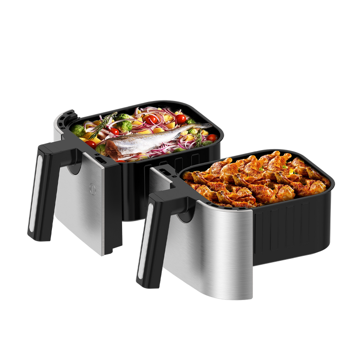 Iceagle Double zone Friteuse à air chaud AF5515D 10L 2600W