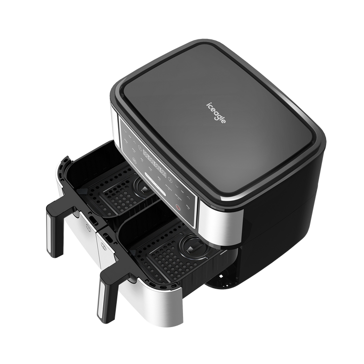 Iceagle Double zone Friteuse à air chaud AF5515D 10L 2600W