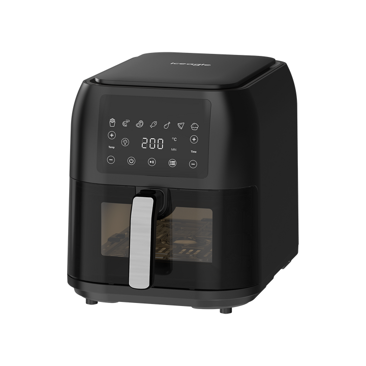 Iceagle Friteuse à Air Sans Huile 8.5L XXL Air Fryer avec Grande Fenêtre