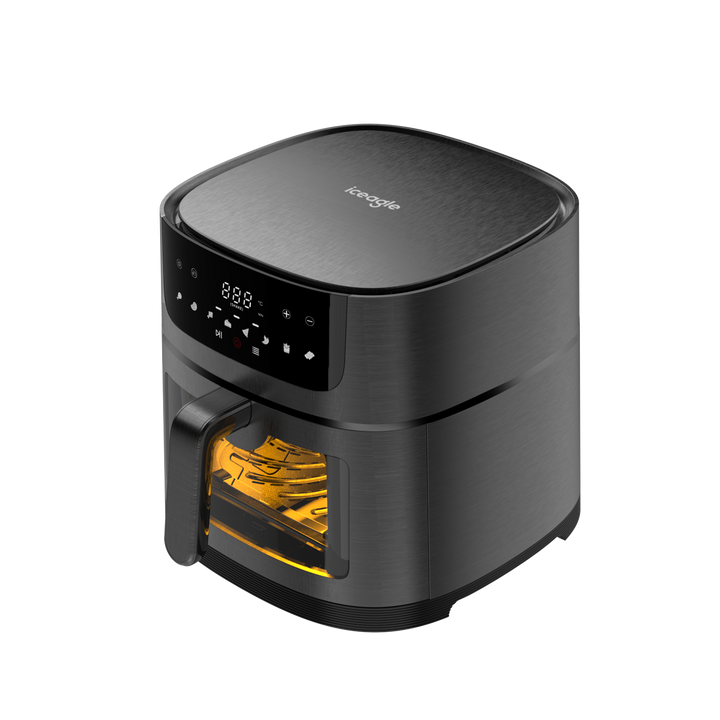 Iceagle Friteuse Sans Huile 9L XXL 1800W Friteuse à Air Chaud ZE8007